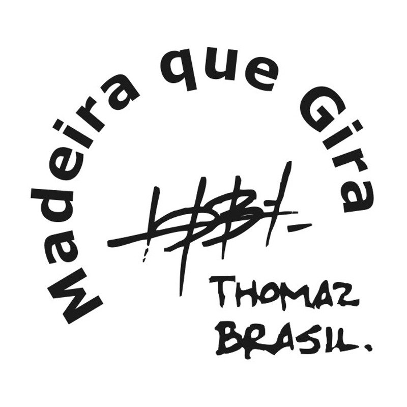 Logo de Madeira que Gira - Thomaz Brasil